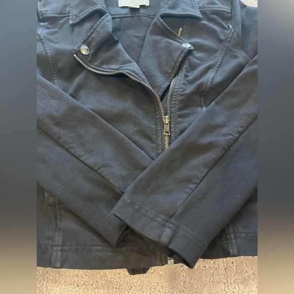 Anthropologie Marrakech Black Knit Moto Jacket, Size Small - Picture 12 of 13